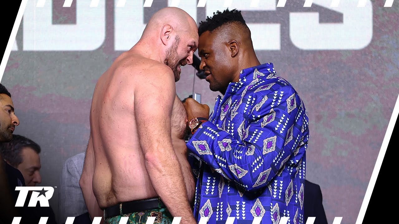 YOU'RE A LITTLE MAN! | Fury and Ngannou Epic 4 Minute Faceoff From Today's Press Conference