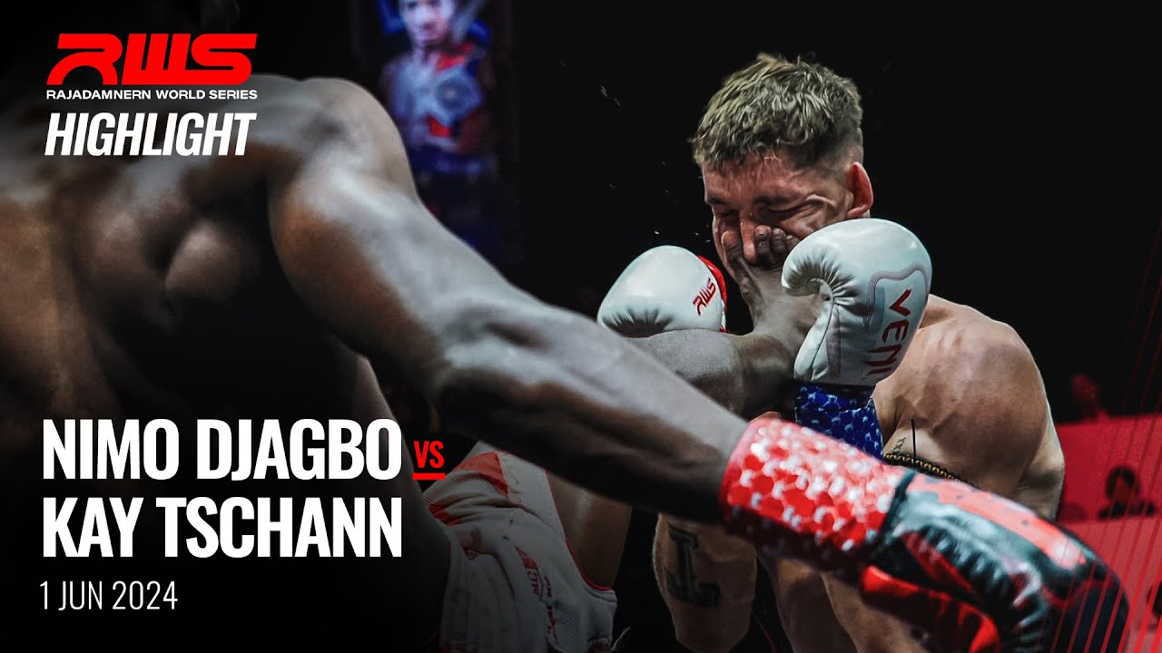 Highlight l Nimo Djagbo Petchsaman Muay Thai vs. Kay Tschann Phuket Singha Muaythai I RWS background