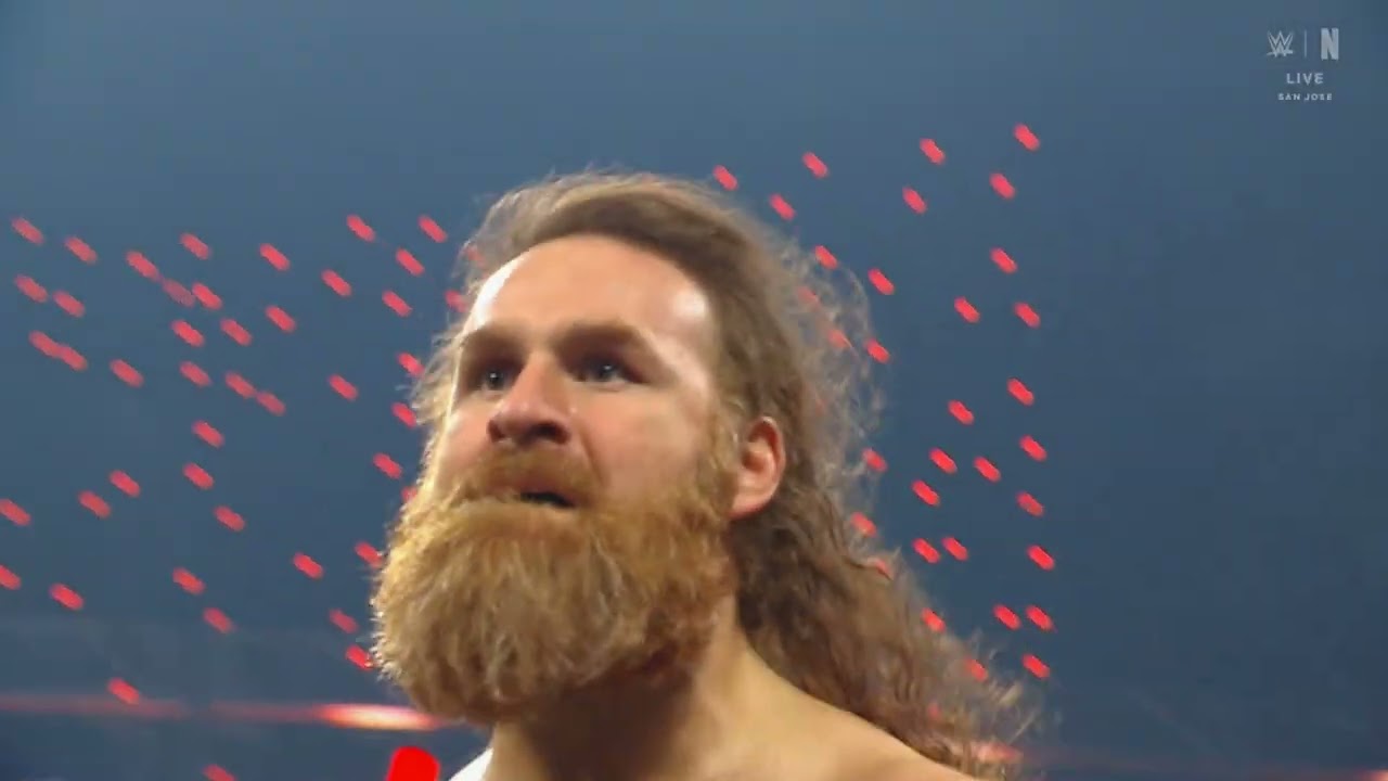 Sami Zayn vs The Miz: Raw, Jan. 13, 2025 background
