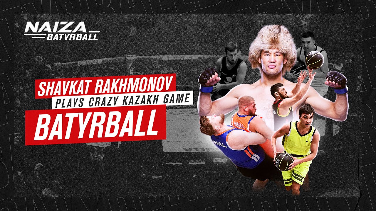 SHAVKAT RAKHMONOV plays CRAZY KAZAKH game called BATYRBALL background