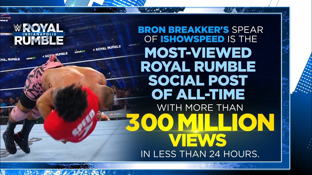 Relive Bron Breakker's spear to Ishowspeed: Raw, Feb. 3, 2025 background