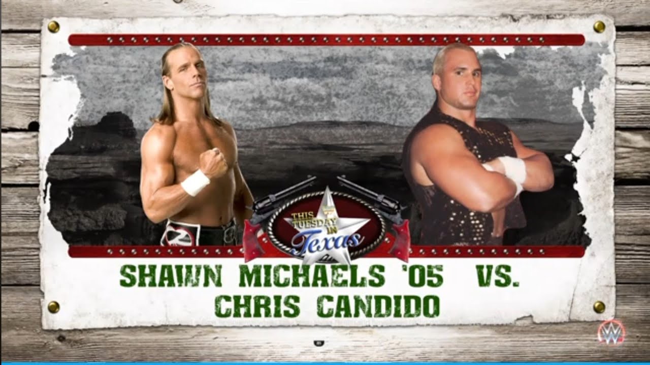 Shawn Michaels vs Chris Candido. This Tuesday in Texas 95. WWE 2K23