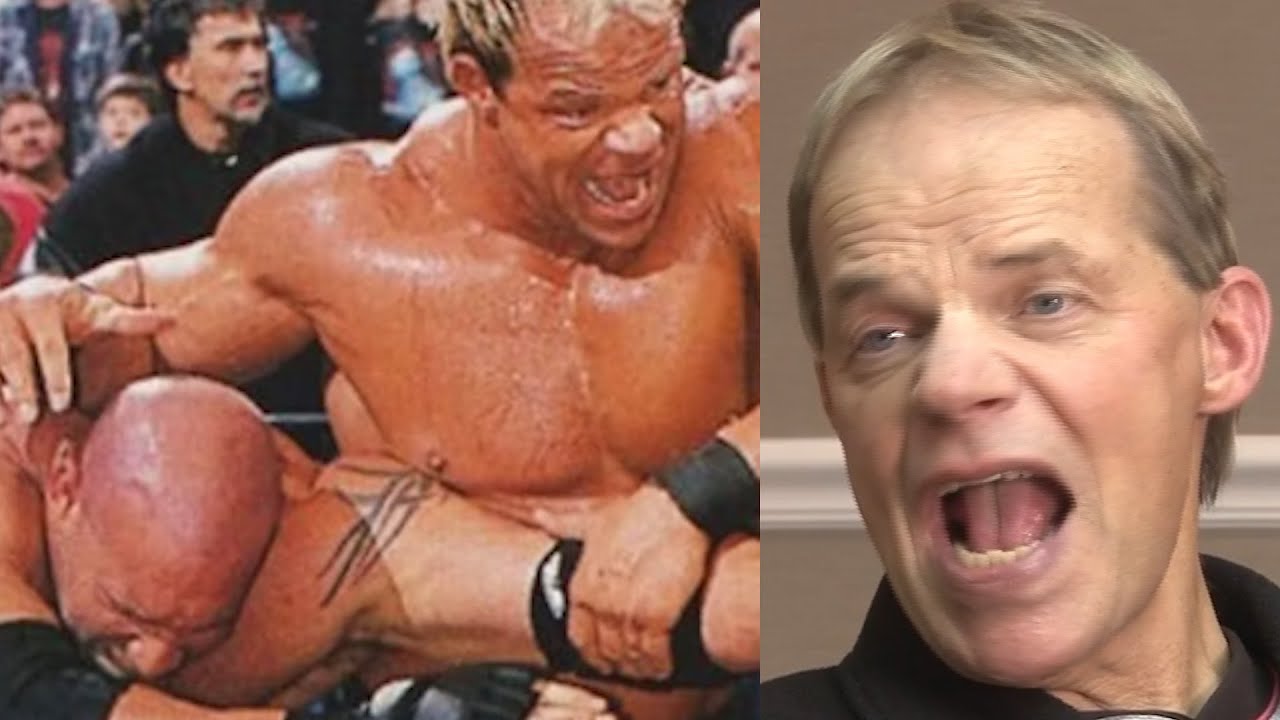 Lex Luger on Bill Goldberg background