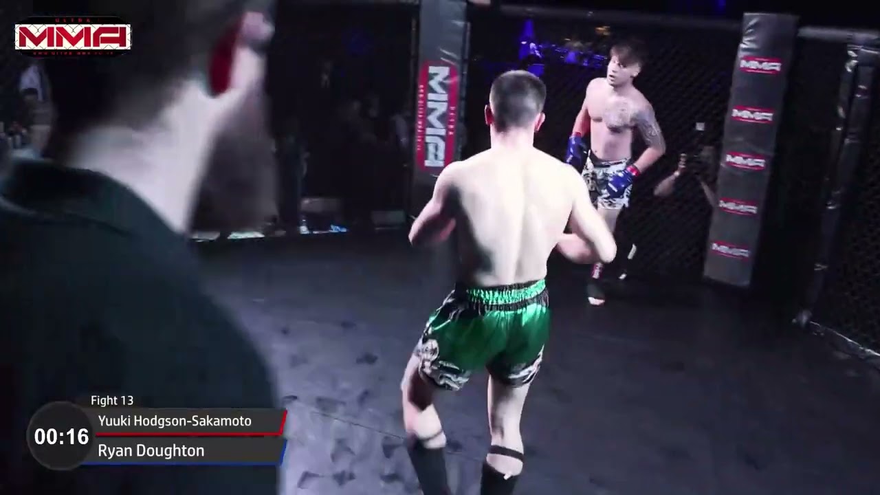 ULTRA MMA CARDIFF 11 11 22 YUUKI HODGSON SAKAMOTO V RYAN DOUGHTON background