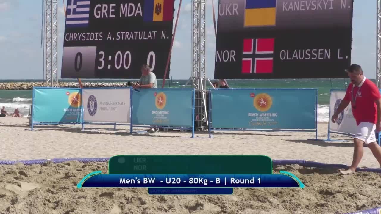 Nikita KANEVSKYI (UKR) vs. Lars Sandal OLAUSSEN (NOR) • B | Round 1 • Men's BW 80Kg