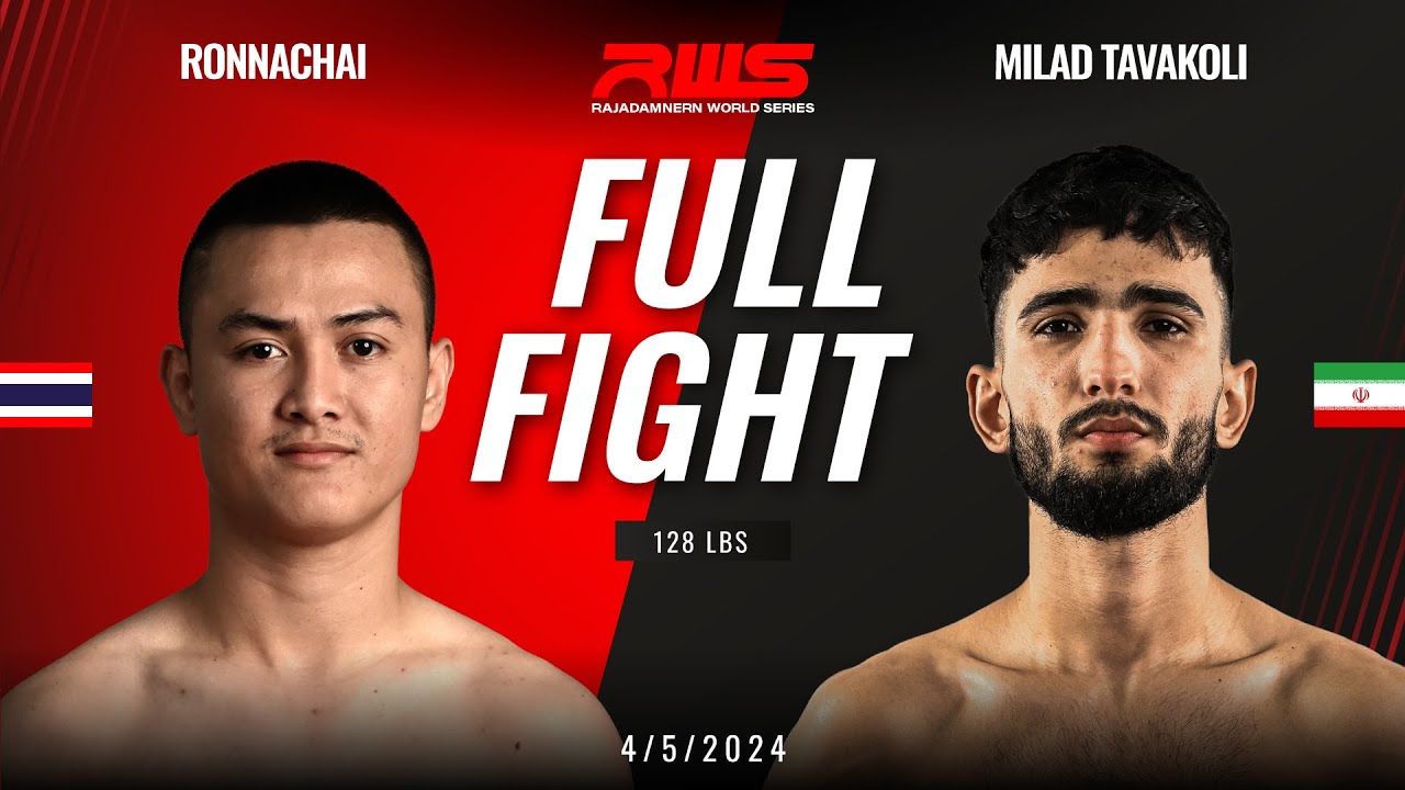 Full Fight l Ronnachai vs. Milad Tavakoli l RWS background