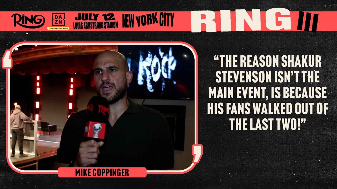Mike Coppinger DOESN'T HOLD BACK On Shakur Stevenson Criticism, Reveals Tank Vs. Roach 2 Doubts