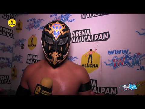 Entrevista con Aramis después de luchar con Diablo Jr. en IWRG TV