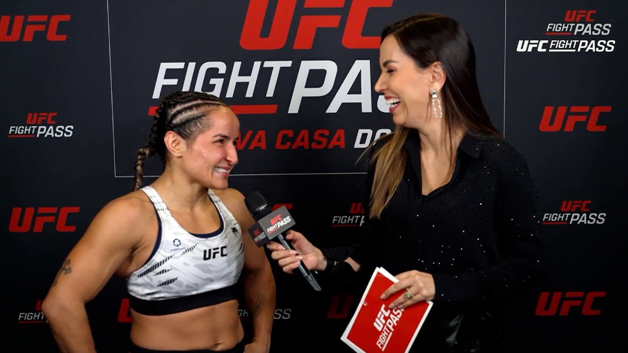 Talita Alencar analisa vitória dominante no UFC Vegas 105 background