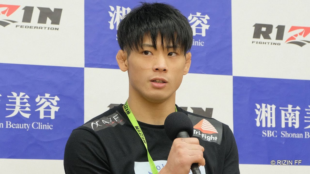 宇田悠斗 試合後インタビュー / 湘南美容クリニック presents RIZIN.34 background