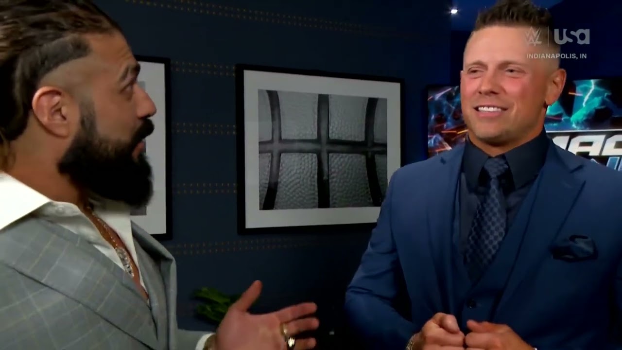 The Miz confronts Andrade: SmackDown, Jan. 31, 2025 background