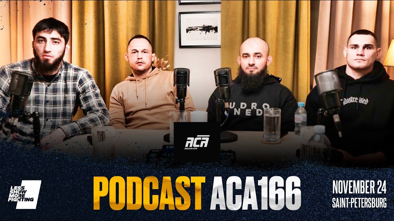 ACA 166 PODCAST: Ибрагим Магомедов vs. Михаил Долгов | Махно & Бадаев background