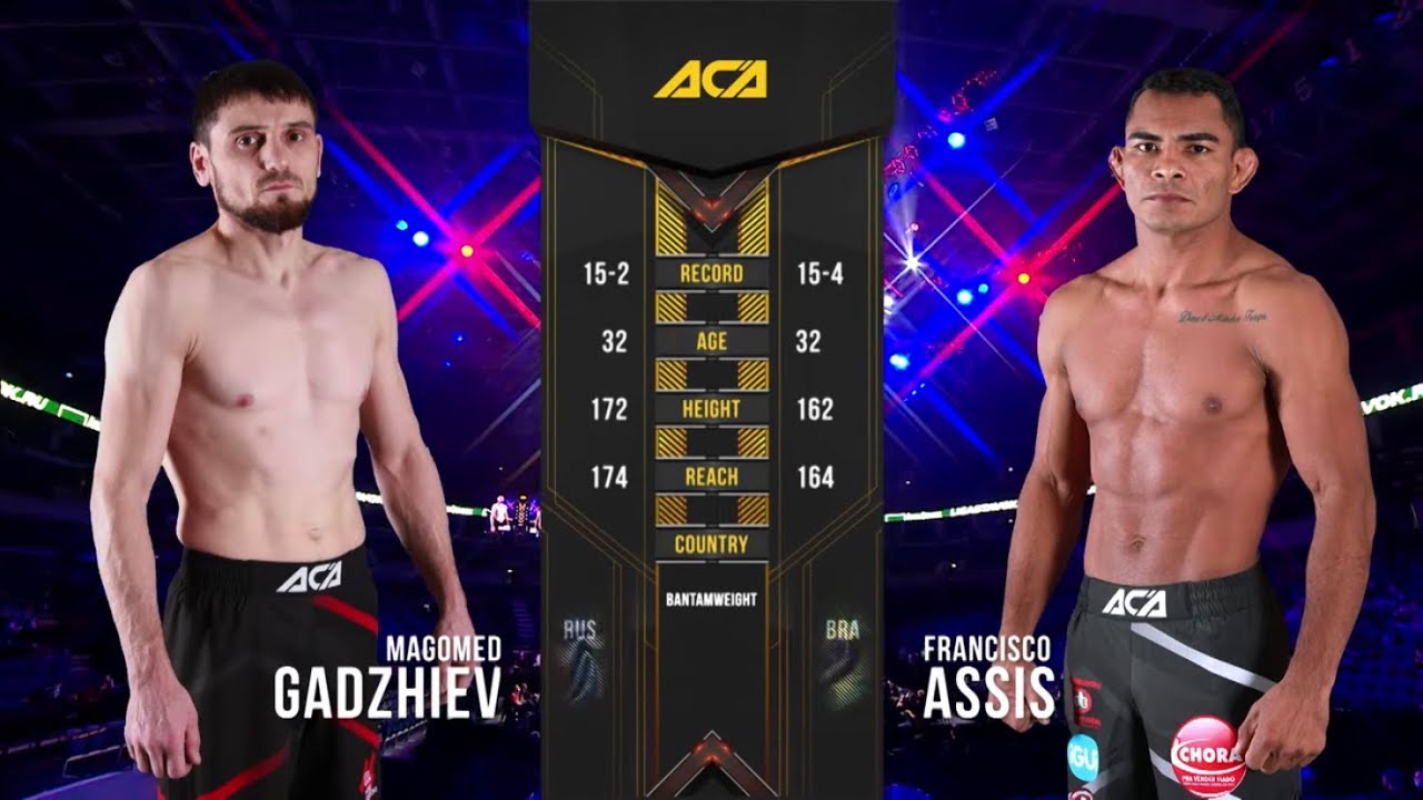 Магомед Гаджиев vs. Франциско Де Лима Мациель | Magomed Gadzhiev vs. Francisco de Lima Maciel | ACA backdrop