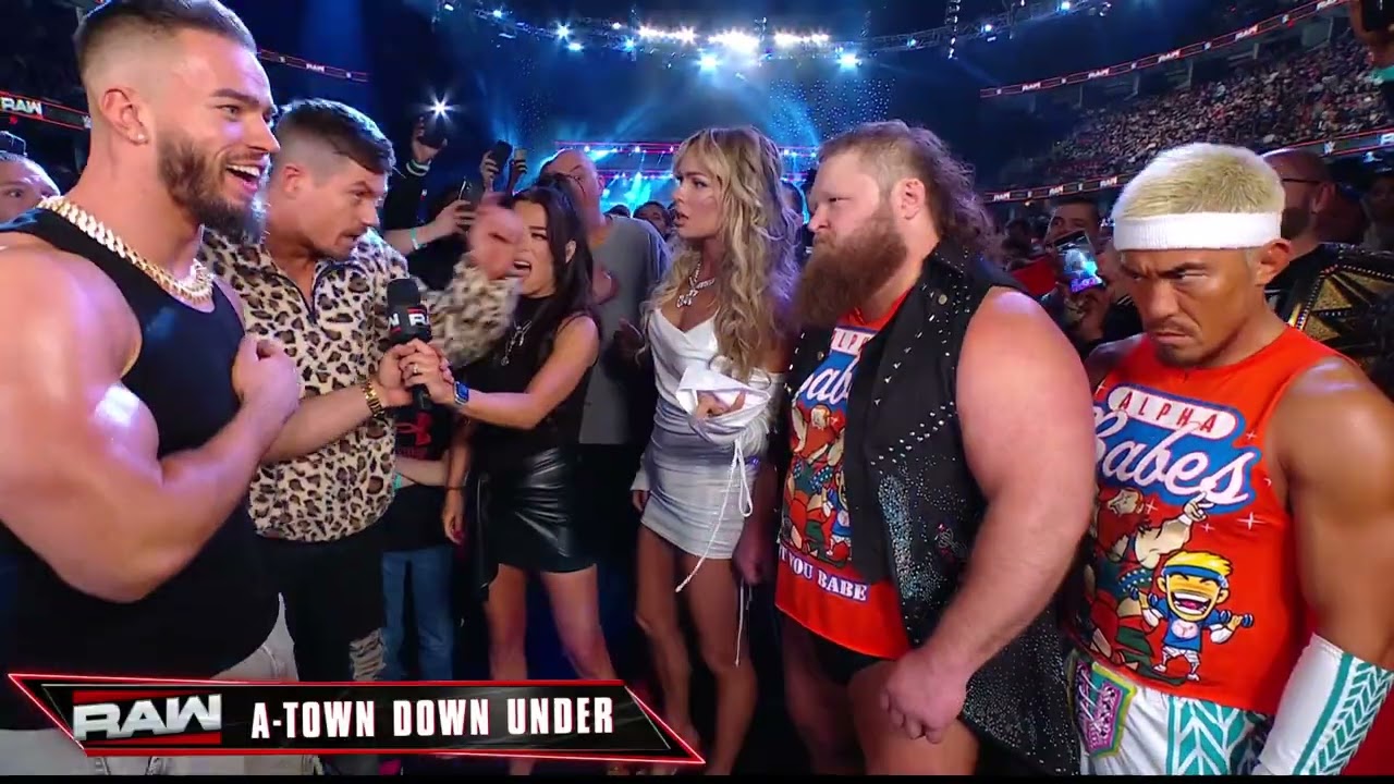 A-Town Down Under confronts Alpha Academy: Raw, Feb. 3, 2025 background