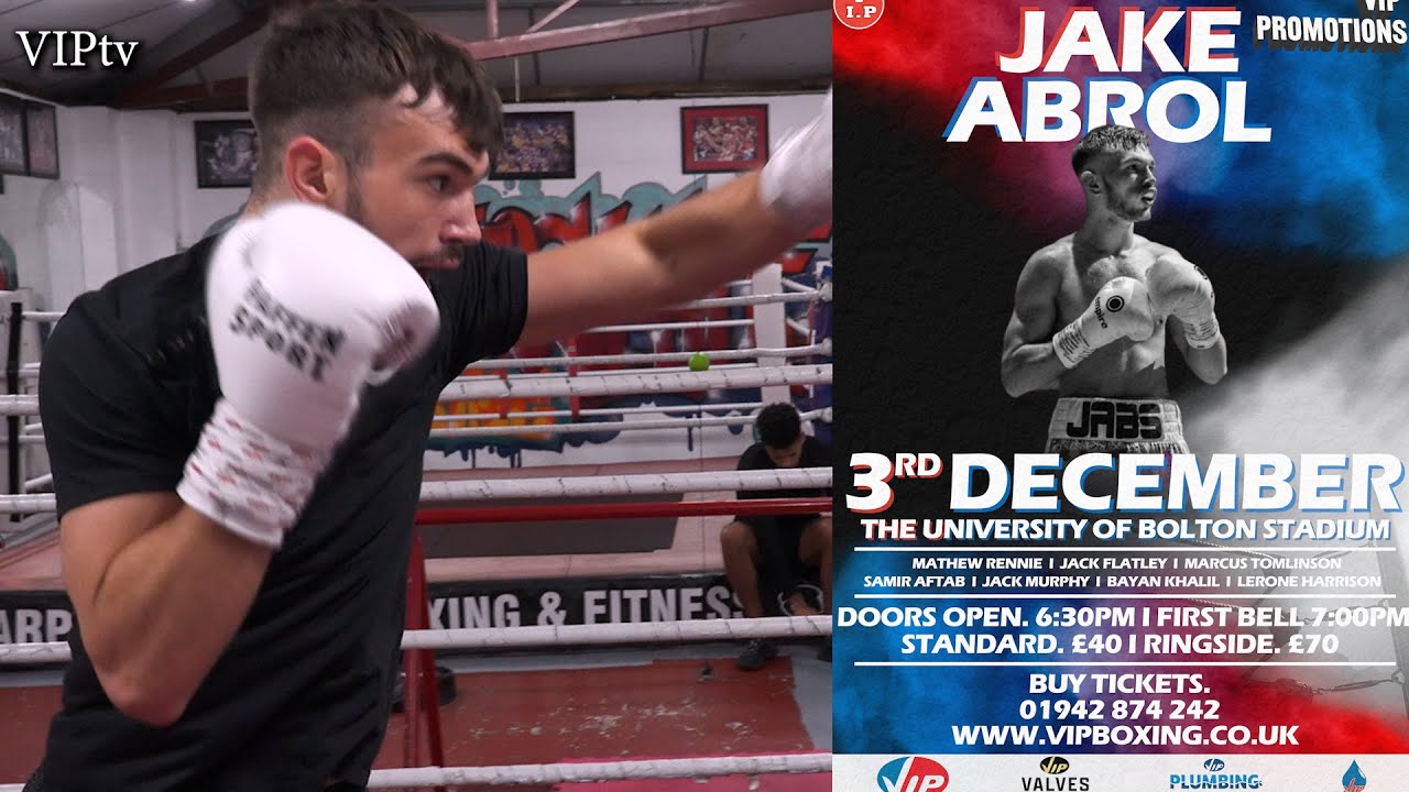 Jake Abrol returns too the University of Bolton Stadium where he steps up to 6 rounds background
