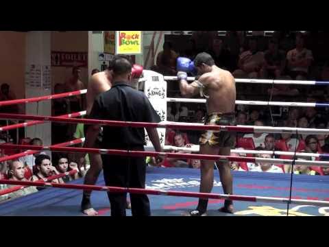 Rafael Lopez (Tiger Muay Thai) wins decision against Salatan @ Patong Boxing Stadium background