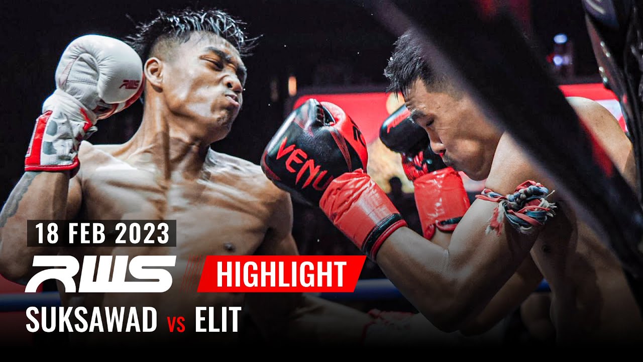 ไฮไลท์ Highlight l สุขสวัสดิ์ vs. เอลีด สมพอส l Suksawad vs. Elit Samphors l RWS background