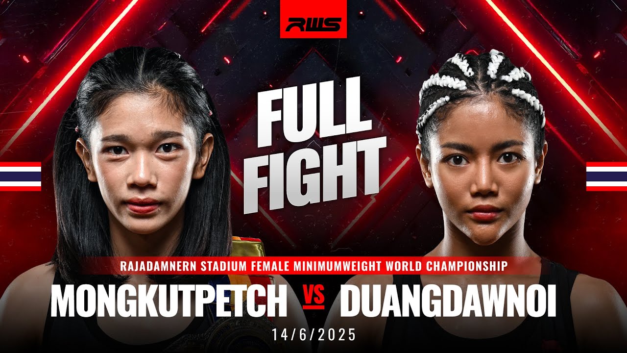 Full Fight l Mongkutpetch vs. Duangdawnoi l มงกุฎเพชร vs. ดวงดาวน้อย l RWS background