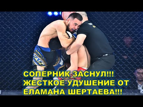 СОПЕРНИК ЗАСНУЛ!!! ЕЛАМАН ШЕРТАЕВ УДУШАЮЩИМ ПРИЕМОМ ЗАБИРАЕТ БОЙ!!! background