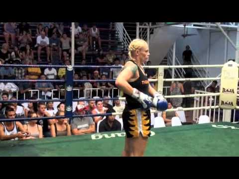 Tracy Lockwood (Tiger Muay Thai) TKO's Linsey (Rawai Muay Thai) @ Bangla Thai Boxing Stadium background