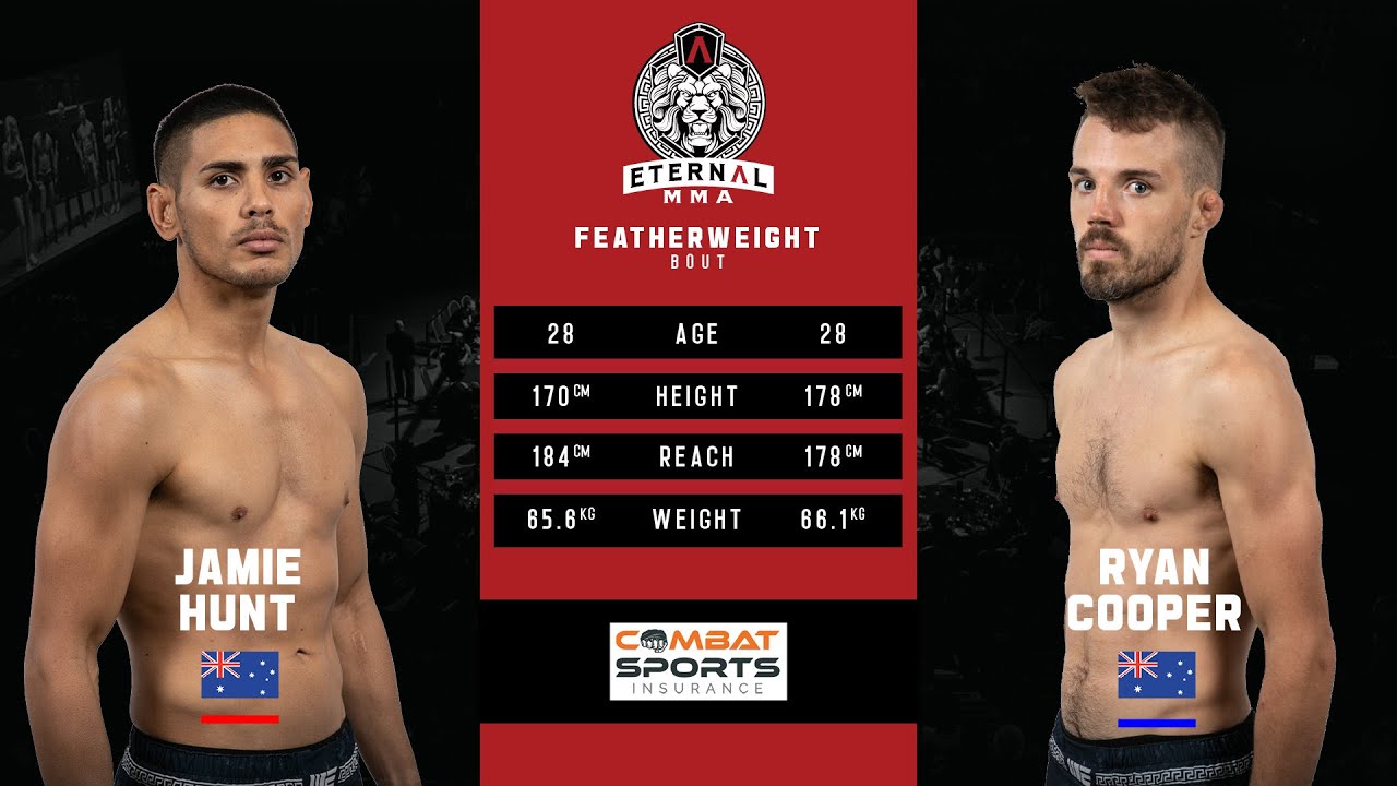 ETERNAL MMA 51 - JAMIE HUNT VS RYAN COOPER - MMA FIGHT VIDEO background