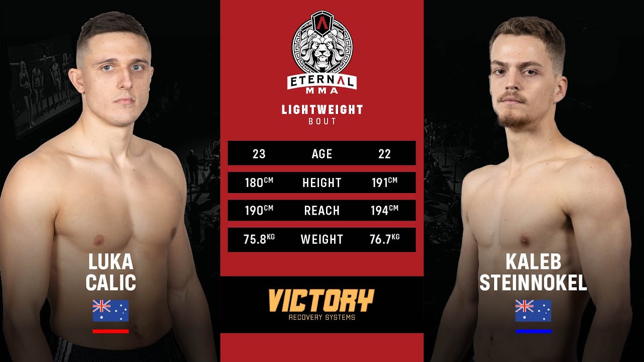 ETERNAL MMA 60 - LUKA CALIC VS KALEB STEINNOKEL - MMA FIGHT VIDEO background