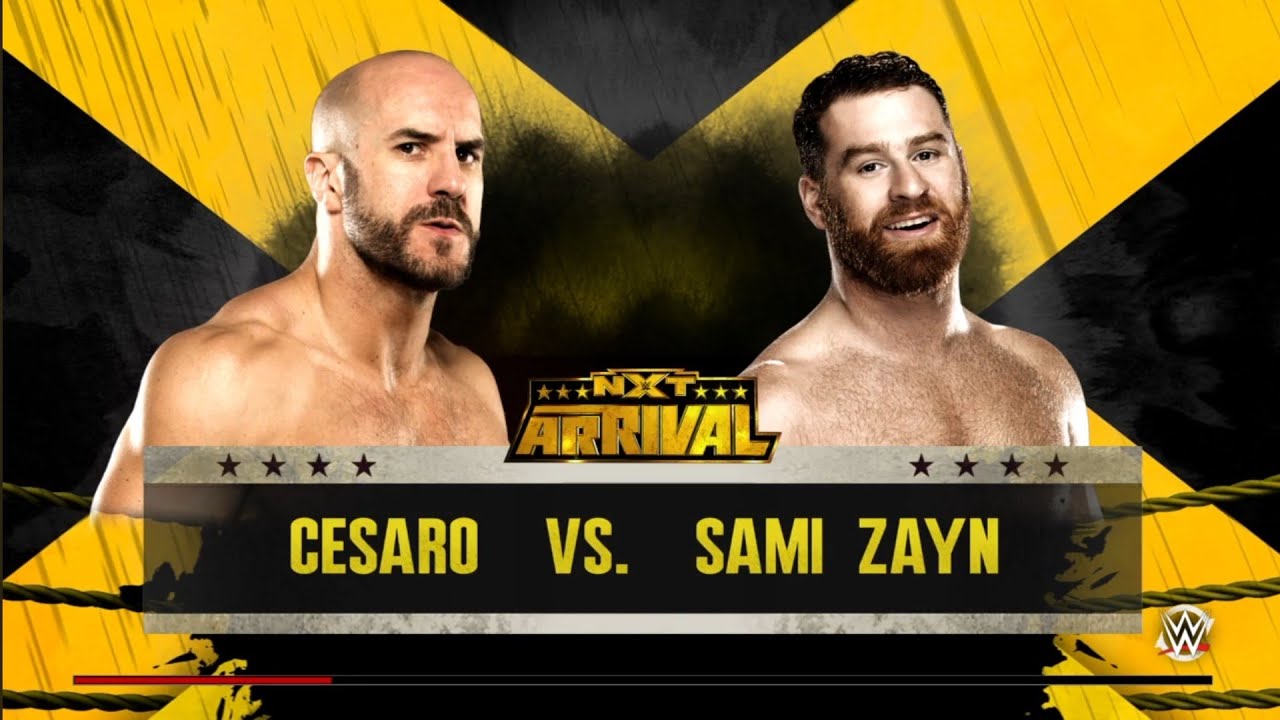 Cesaro vs Sami Zayn. NXT The Arrival. WWE 2K16