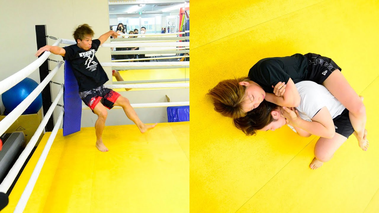 【公開練習】太田忍 & 浅倉カンナ | 湘南美容クリニック presents RIZIN.37 background
