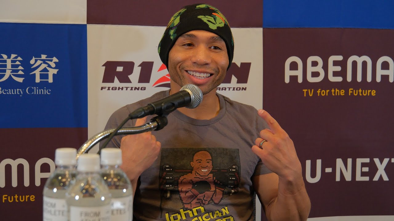 ジョン・ドッドソン 試合前インタビュー 湘南美容クリニック presents RIZIN.40 backdrop