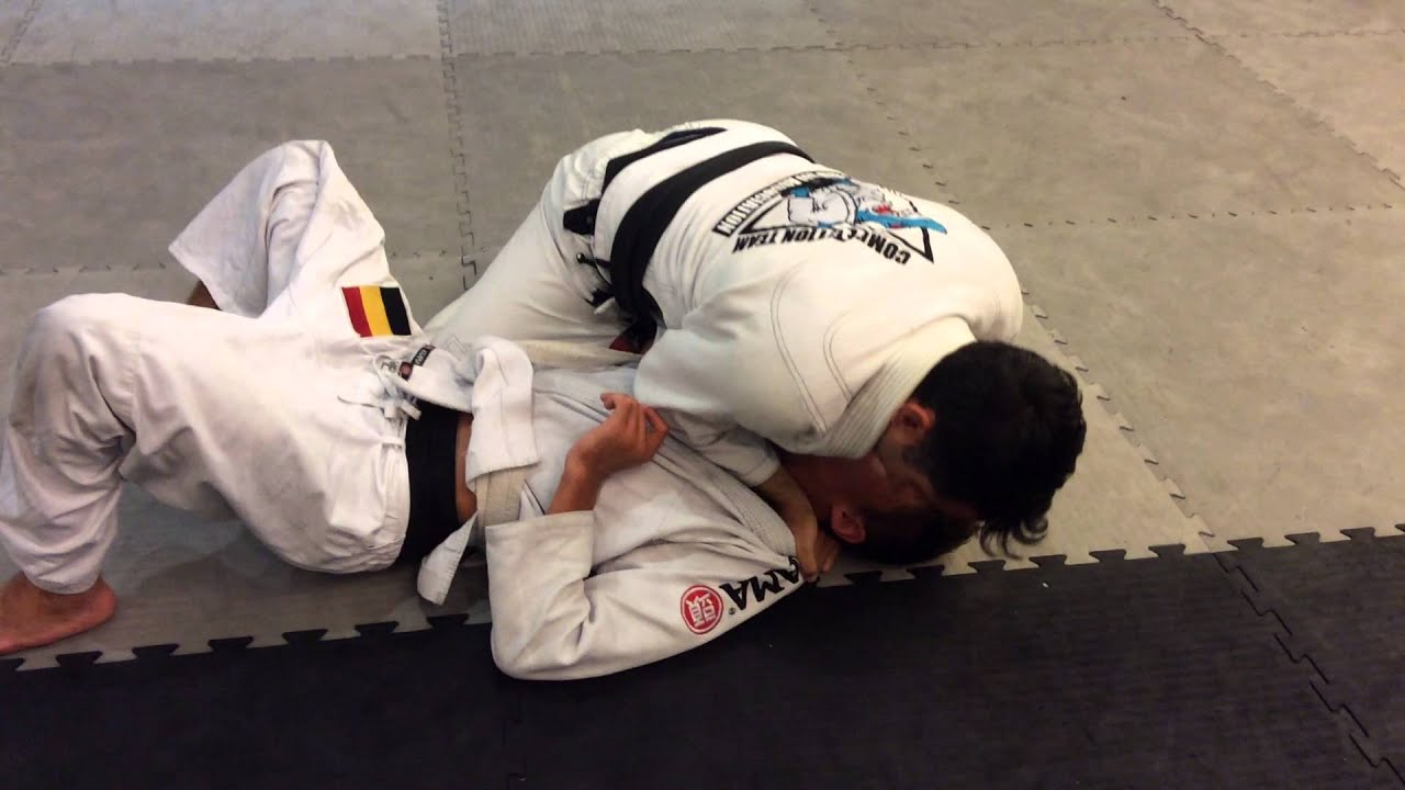 Baseball Bat Choke from Side Control