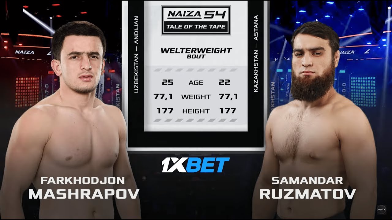 ГЛАВНЫЙ БОЙ ВЕЧЕРА ЗАКОНЧИЛСЯ НОКАУТОМ! | NAIZA 54: Ruzmatov Samandar vs Mashrapov Farkhodjon background