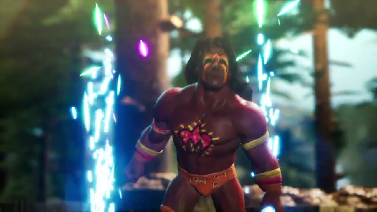 Warriors Battleground Match. WWE 2K Battlegrounds background