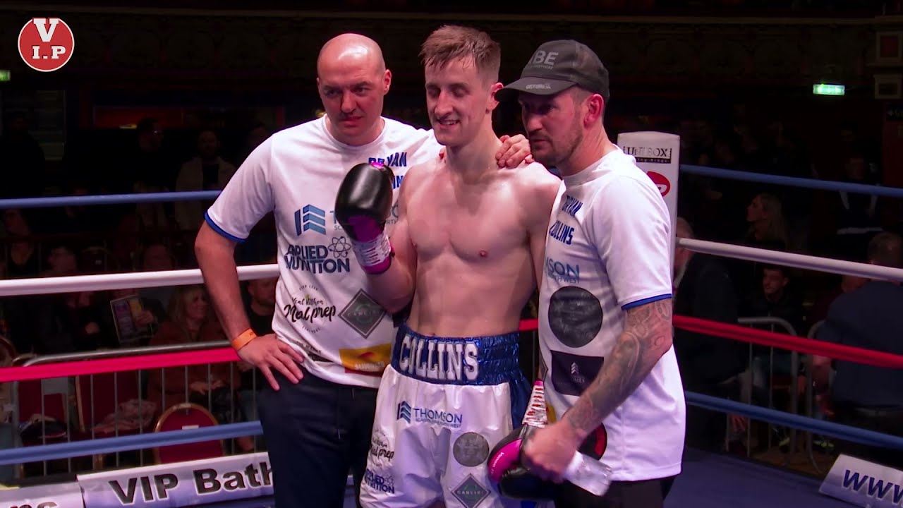 Bryan Collins v Josh Hodgins at Liverpool's Olympia on Nov 5th 2021 background