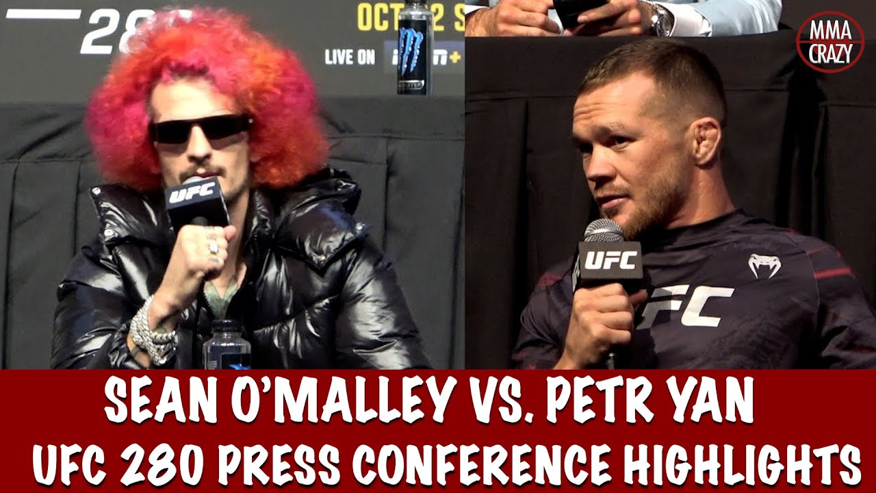 UFC 280: Sean O'Malley vs. Petr Yan Pre Fight Press Conference Highlights background