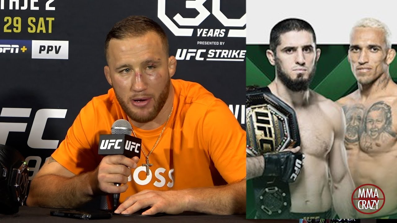 Justin Gaethje on who’s next Islam Makhachev or Charles Oliveira