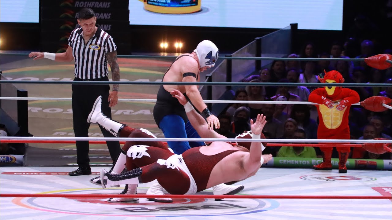 Reporte CMLL: Blue Panther y Atlantis 🆚 Gemelos Diablo I y II background
