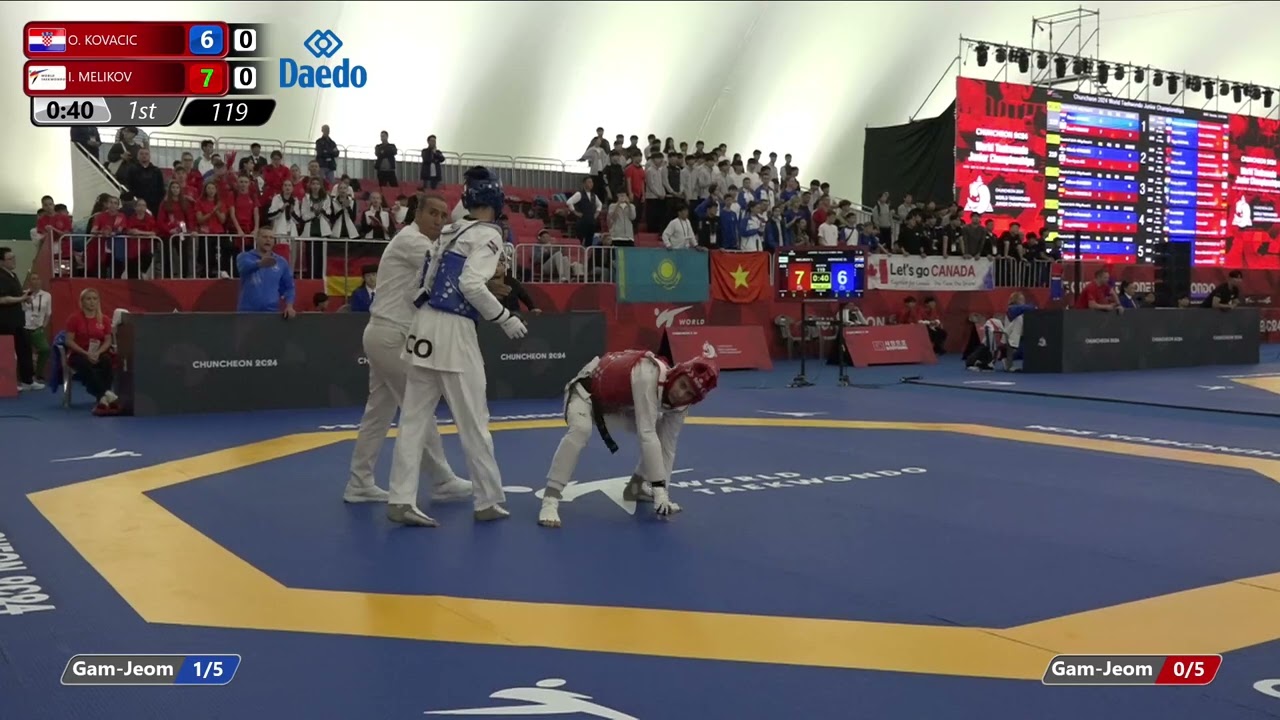 119 Round of 16 Men 78kg CRO O KOVACIC AIN I MELIKOV backdrop