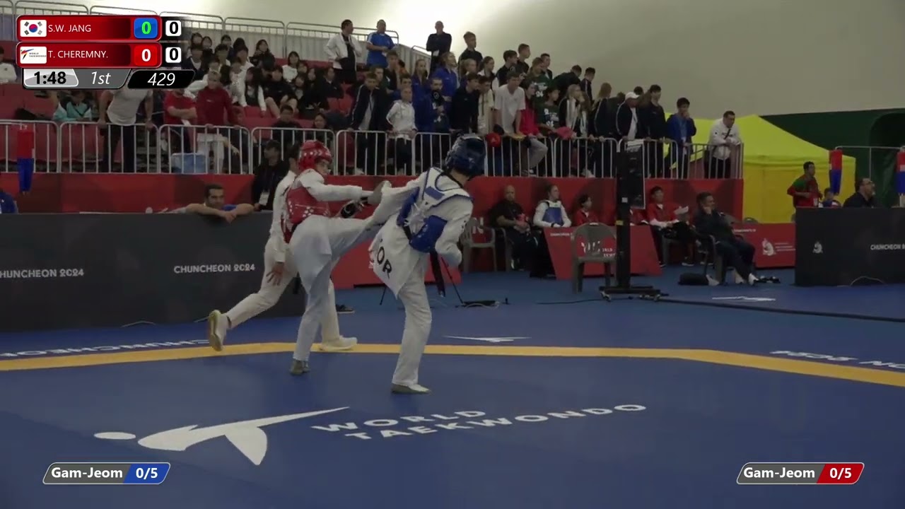 429 Quarterfinals Men 45kg KOR S W JANG AIN T CHEREMNY