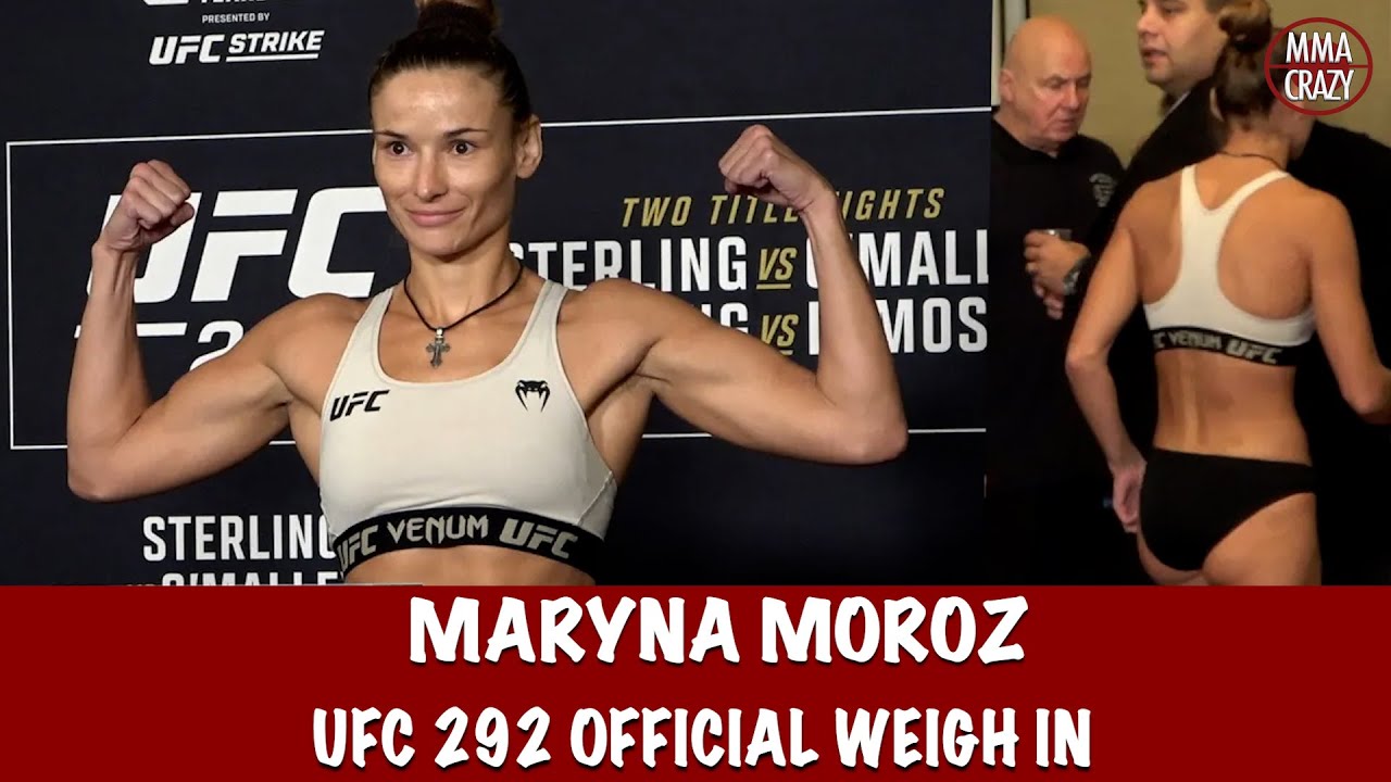 Maryna Moroz Weighs in for UFC 292 background