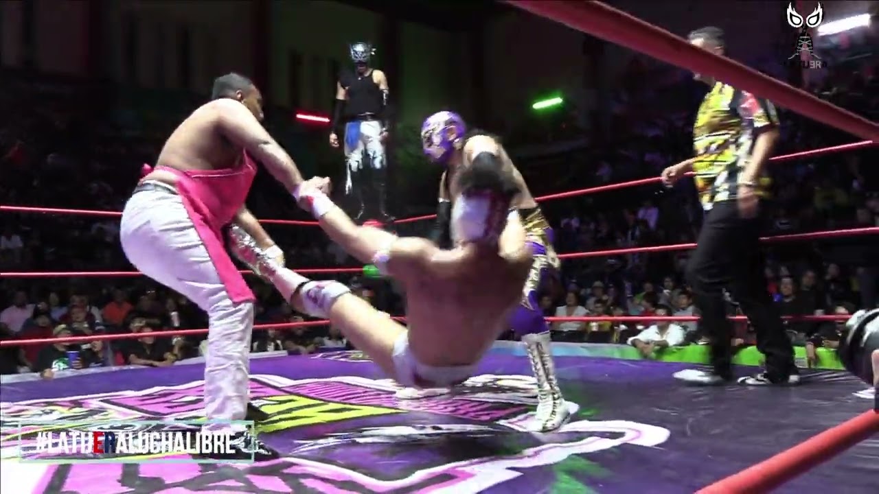 Taquero Maldito Jr, Estrella del Ring y Príncipe Tezka Vs Chavo Dávila, Uzumaki y Pentagoncito Black