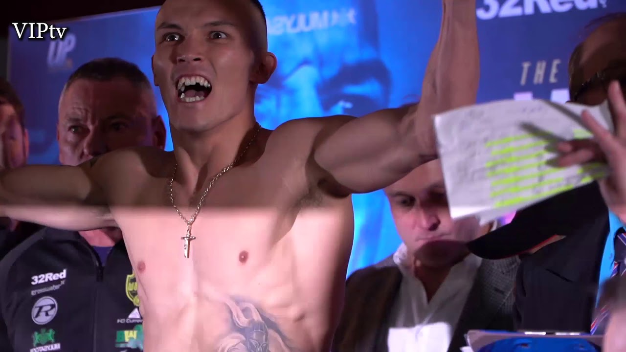 Josh Warrington v Kid Galahad pulled apart at weigh in.