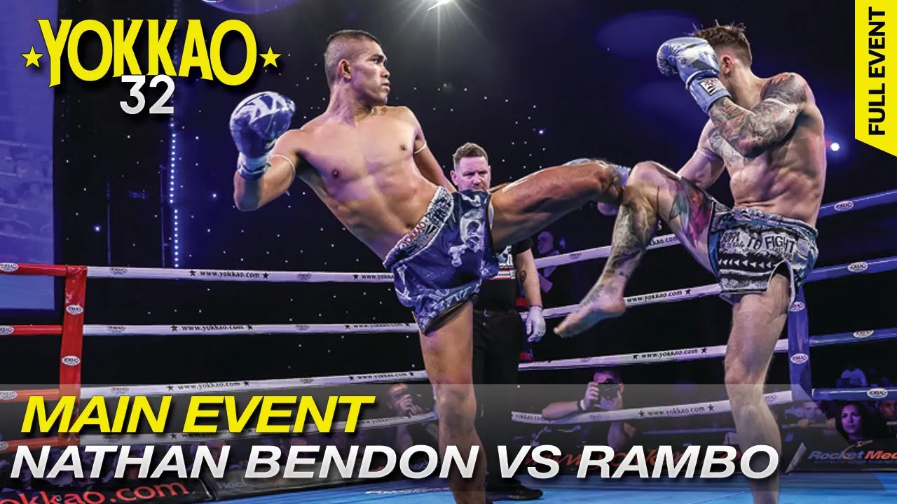 YOKKAO 32: Rambo Phet Por Tor Aor vs Nathan Bendon Muay Thai -65kg background