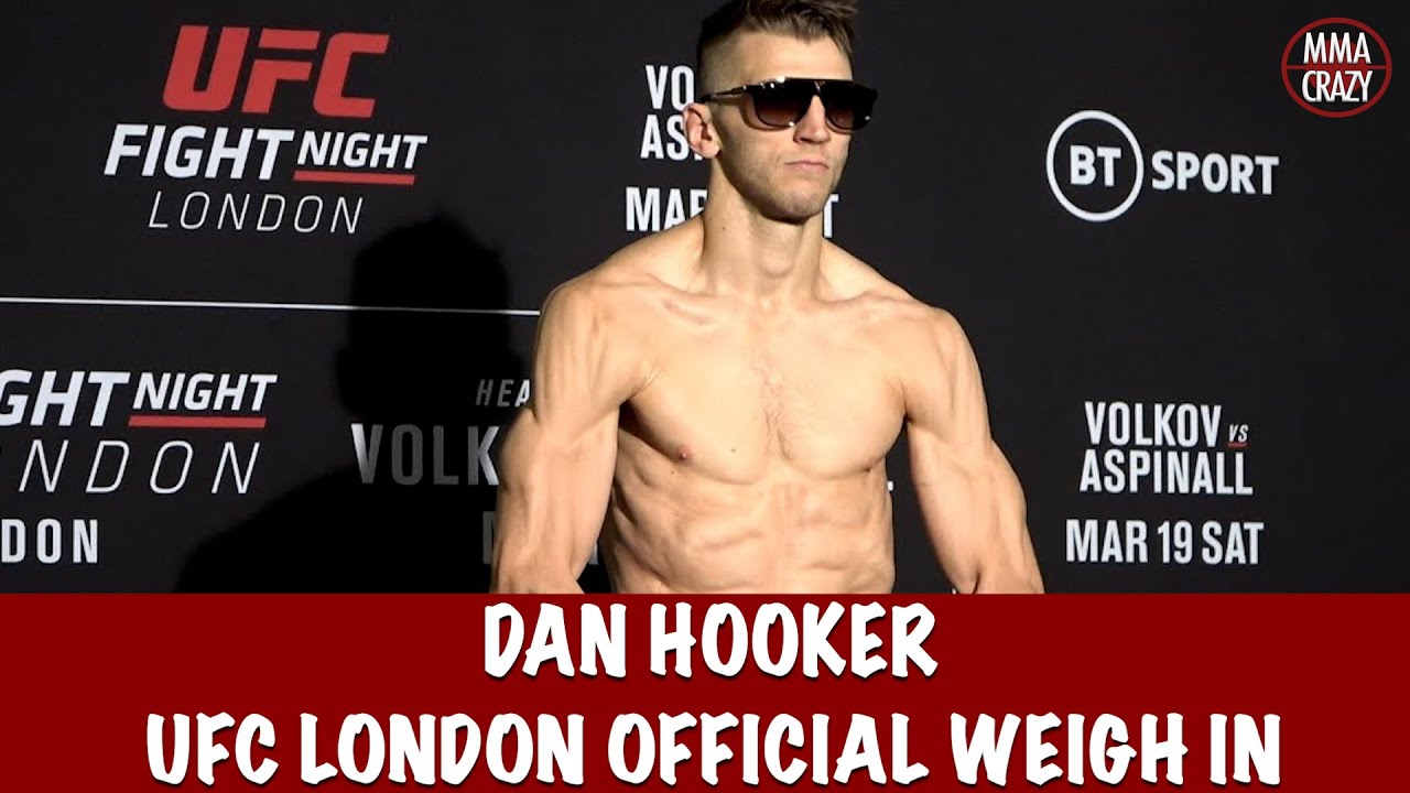 Dan Hooker weighs in with Cool glasses for UFC London Co-Main Event