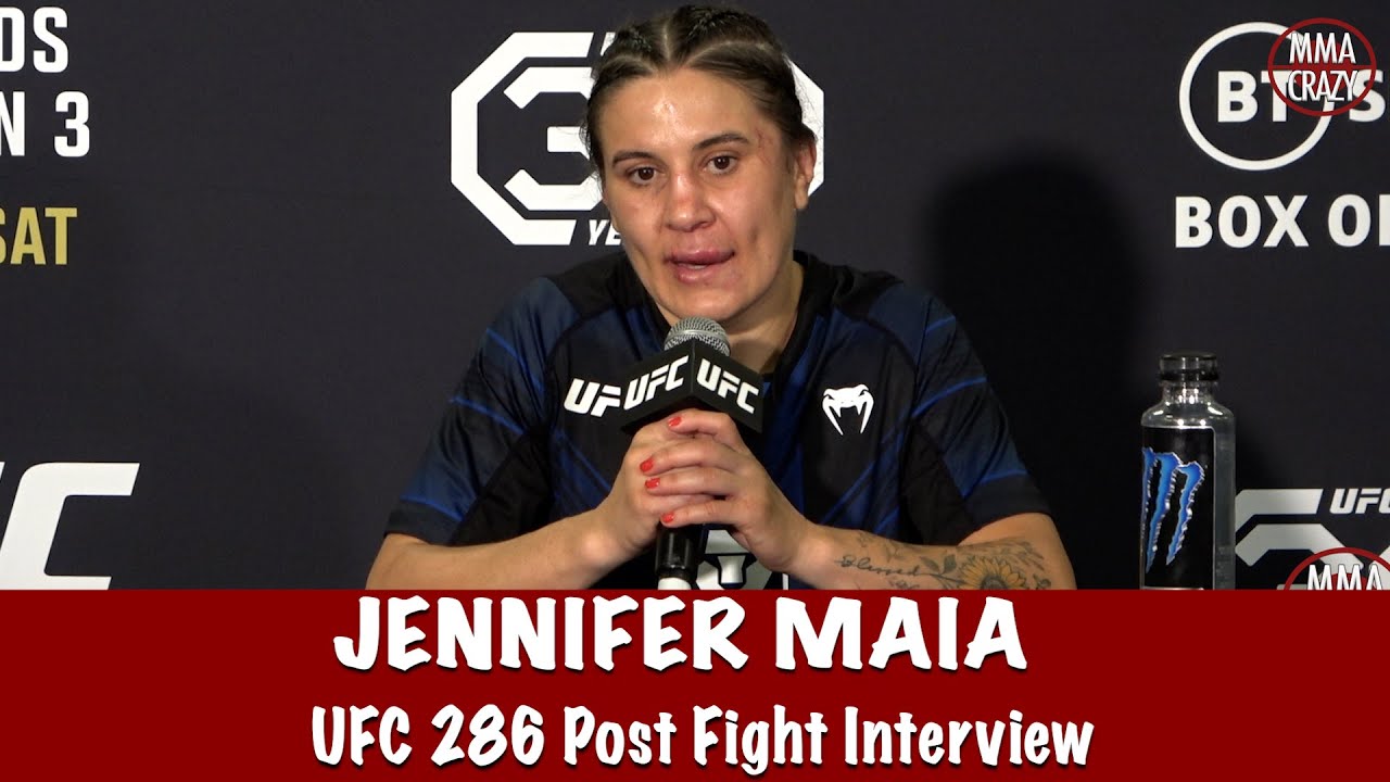 Jennifer Maia claims Casey O’Neill was ‘greased up” says her ‘goal is to fight for the title’