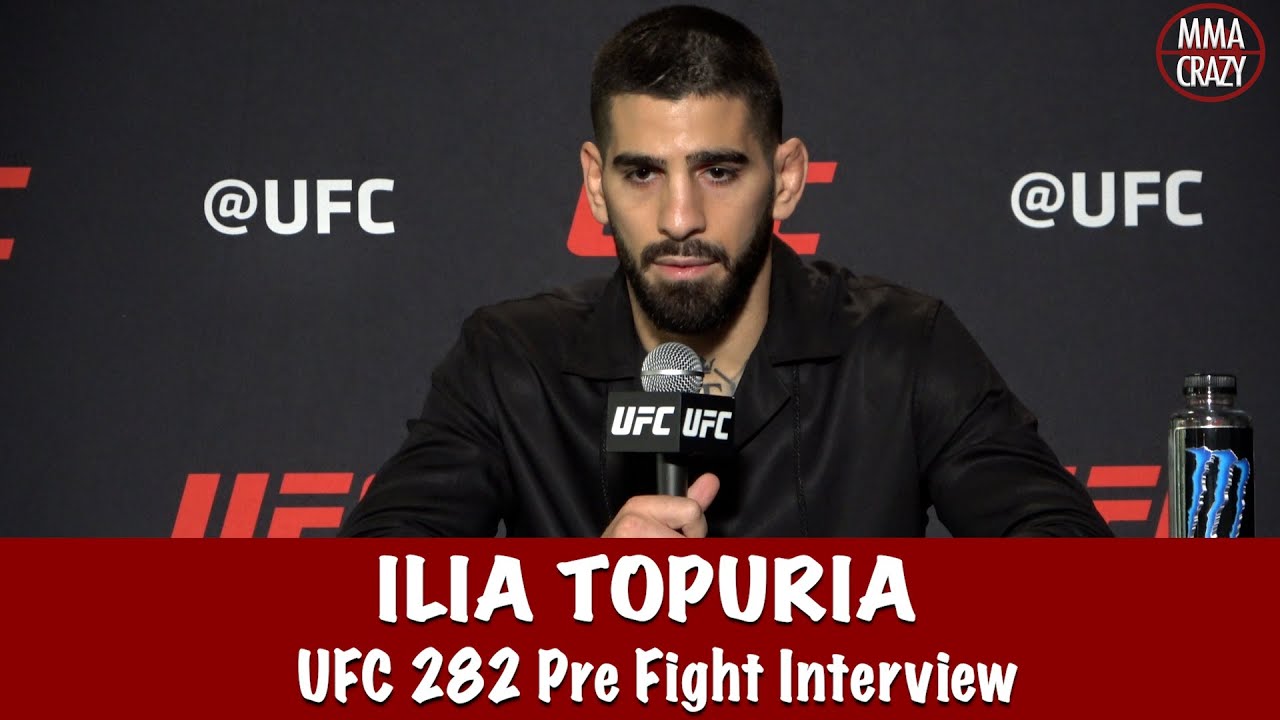Full Ilia Topuria UFC 282 Pre Fight Interview background