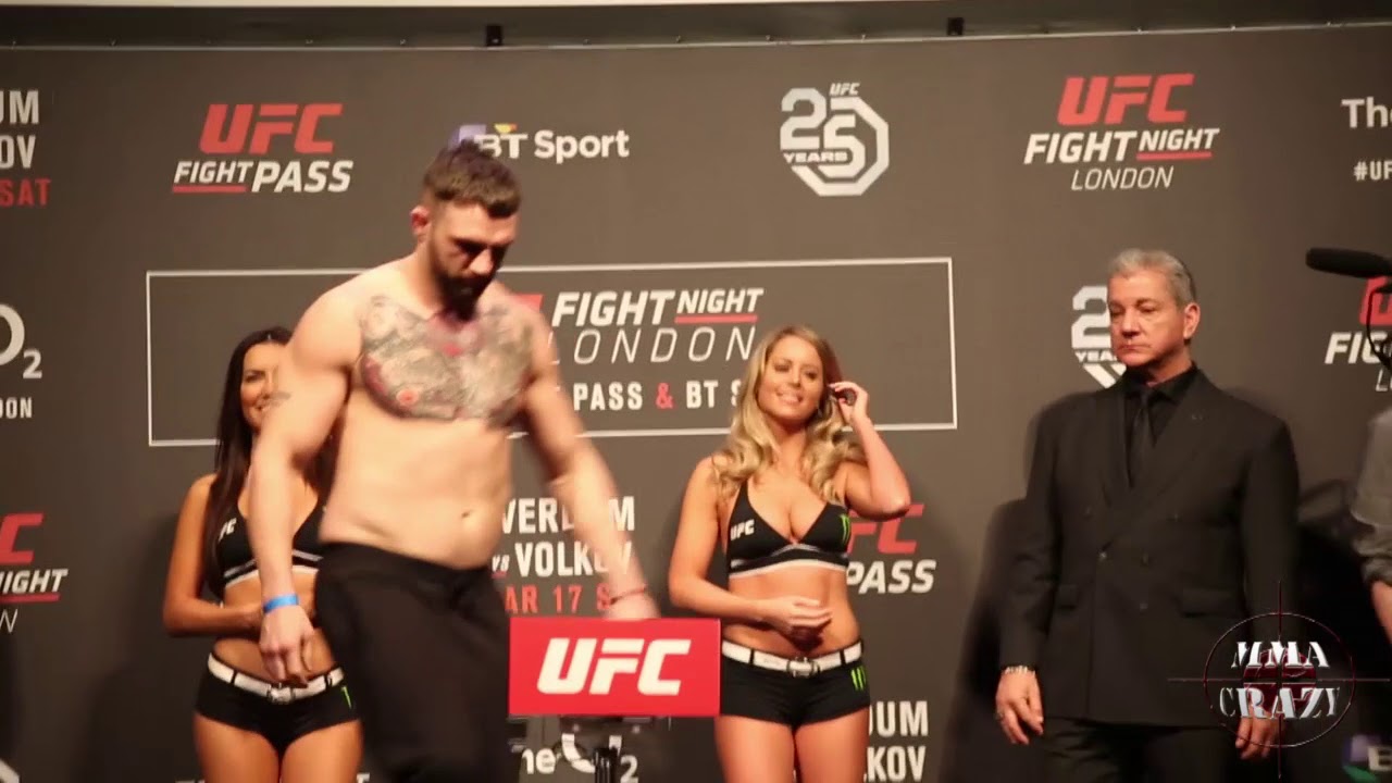 UFC Fight Night London John Phillips vs. Charles Byrd weigh in face off