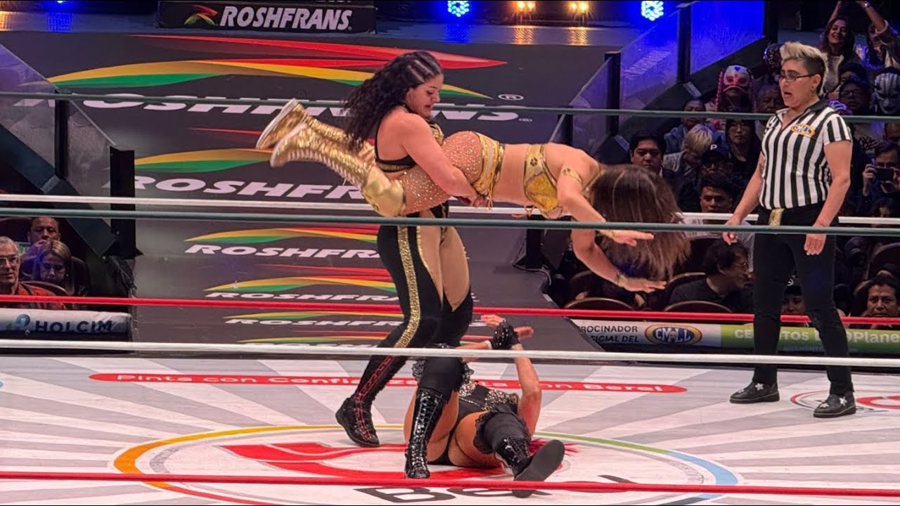 CMLL: Lluvia y Jarochita Vs Reyna Isis y Persephone