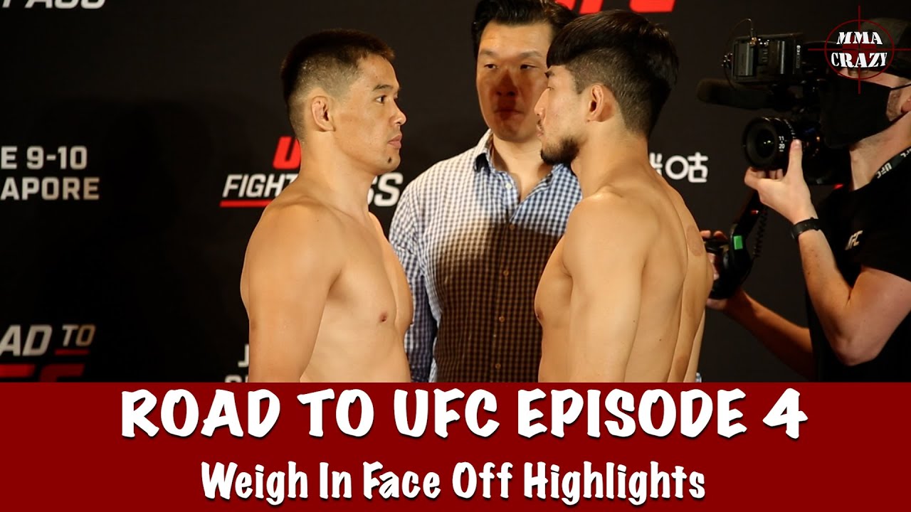 Road to UFC Episode 4 weigh in Face Off Highlights background