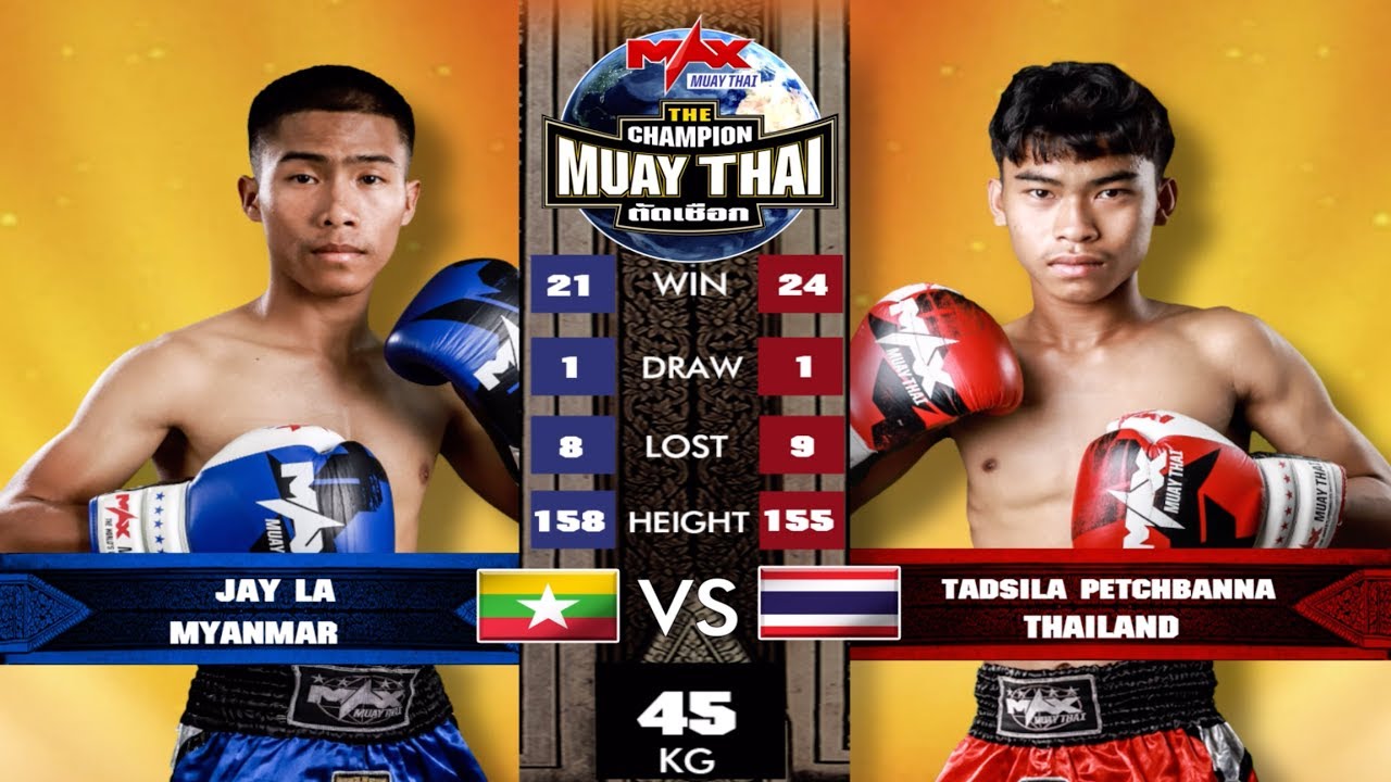 คู่ที่7 จาย หลา (พม่า) VS ตัดศิลา เพชรบ้านนา |THE CHAMPION MUAY THAI (01-02-2020) background