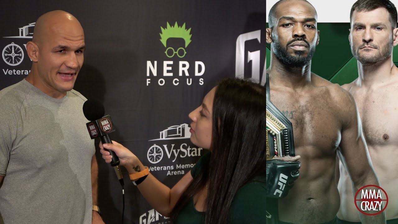 Junior Dos Santos Predicts Jon Jones vs. Stipe Miocic for UFC 295 background